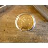 Chevalière argent ronde pièce de 10 Francs or Napoléon laurée
