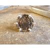 Bague pièce argent panier arabesque 6 griffes avec 10 Francs or Napoléon