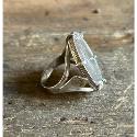 Bague pièce argent  plume 1 Franc Semeuse