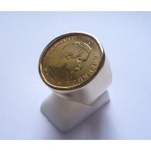 Chevalière or ronde 10 Francs or Napoléon tête non laurée