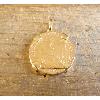 Pendentif or porte-pice 4 griffes avec 20 Francs or Coq 