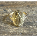 Bague or 9KT vierge miraculeuse (grand modèle) 