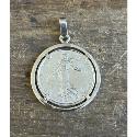 Pendentif argent 5 Francs lisse 