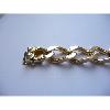 Bracelet or maille gourmette - Largeur 10 mm