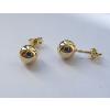 Boucles d'oreilles boule or jaune 18 KT (Diamtre 5.6 mm)