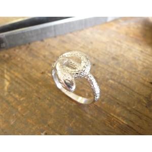 Bague argent serpent entrelacé