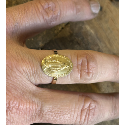 Bague or 9KT vierge miraculeuse (grand modèle) 