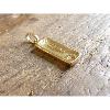 Pendentif lingot massif en or jaune