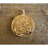 Pendentif or porte-pice 4 griffes avec Souverain en or