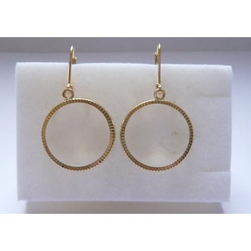 Monture boucles d'oreilles porte-pièce pour 10 Francs 