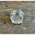 Bague pièce argent plume 50 Centimes Semeuse