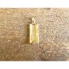 Pendentif lingot massif en or jaune