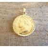 Pendentif or porte-pice cisel 20 Francs or Napolon I