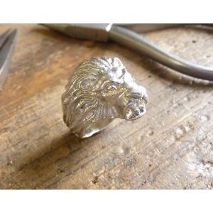 Bague argent tête de lion Aslan