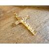 Christ sur croix en or jaune 42 mm * 30 mm
