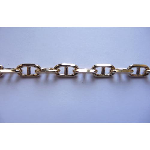 Bracelet or jaune Forçat Marine barrette - Largeur 4.5 mm