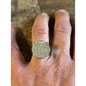 Bague pièce argent plume 50 Centimes Semeuse