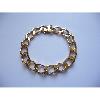 Bracelet or maille gourmette - Largeur 10 mm