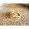 Bague pice or 18 KT fourche large avec 20 Francs or Coq 