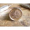 Chevalière argent ronde pièce de 20 Francs or Coq