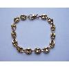 Bracelet or 18 KT Grain de café - Largeur 7 mm